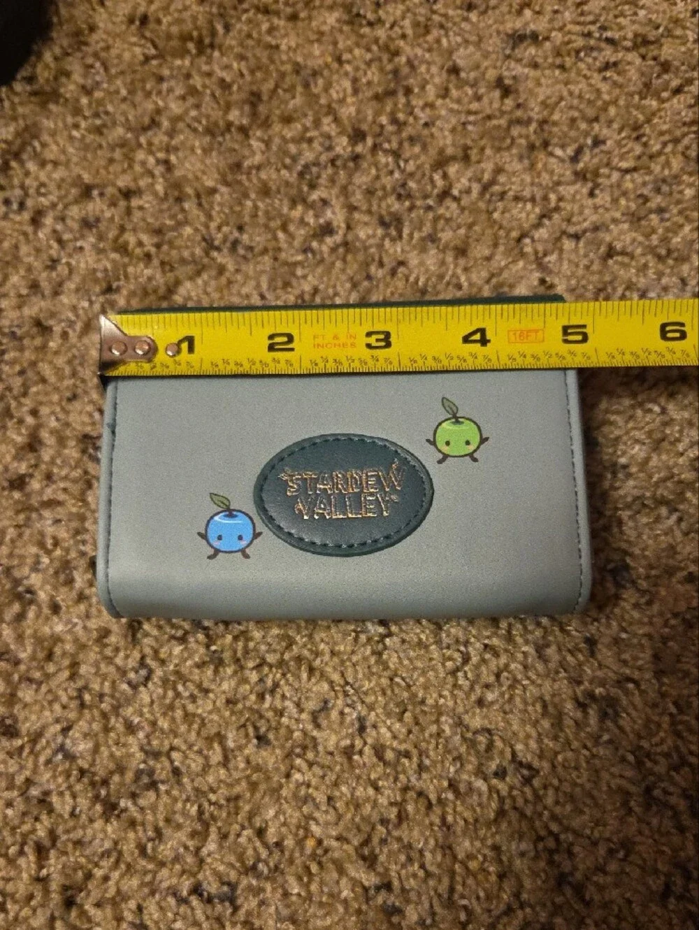 Stardew Valley Forest Green Trifold Wallet with Magnet Snap